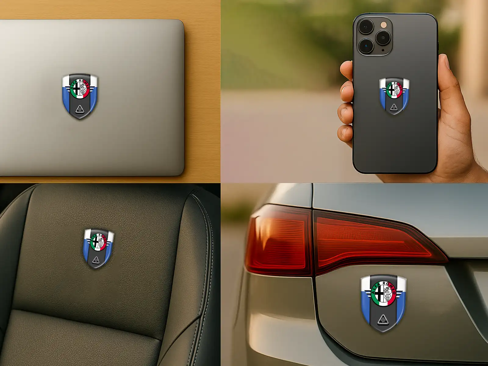 Alfa Romeo Windschutzsticker Luxus Universal Stern Anpassbar